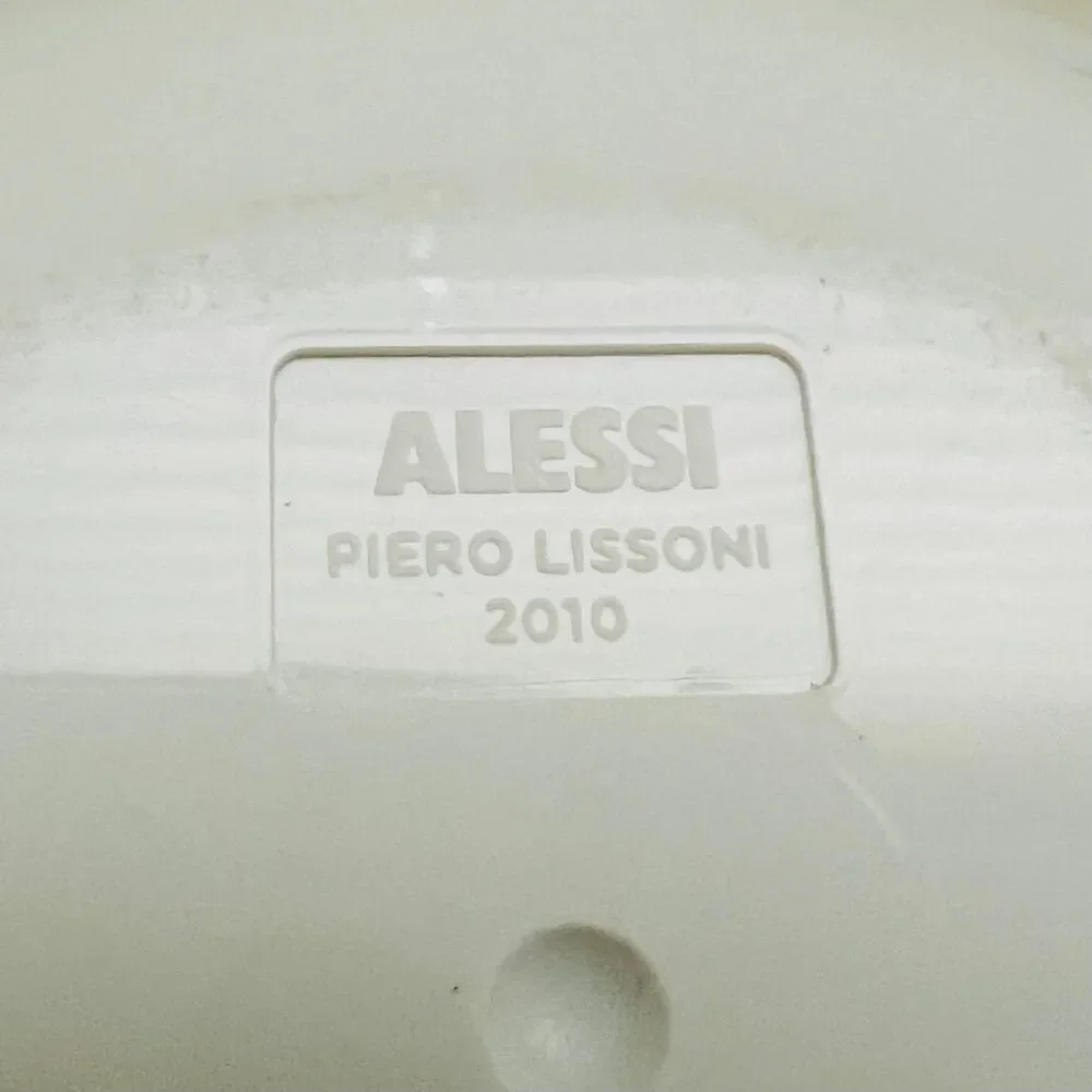 ALESSI Birillo Cotton Swabs Holder PL09 W, White